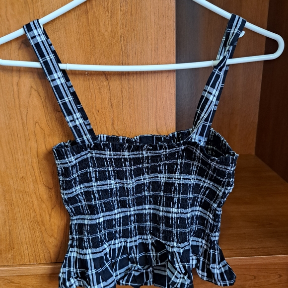 Hollister Black and White Plaid Tank Top - Picture 4 of 4